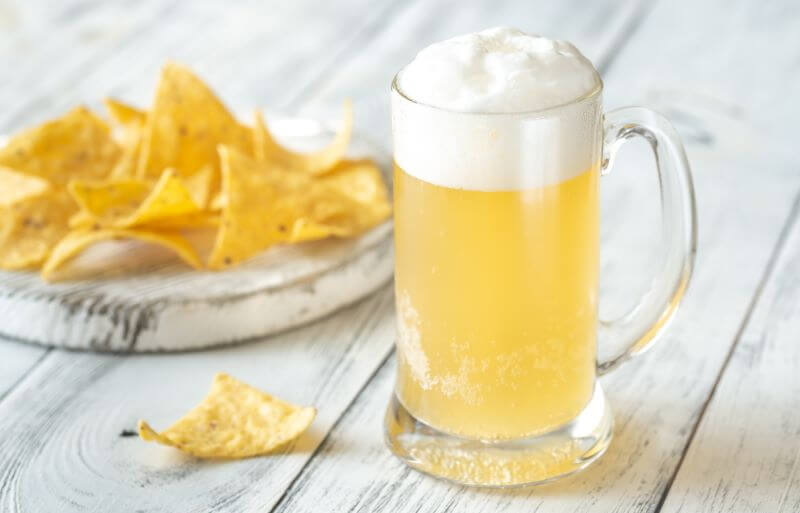 mexican lager beer in glass in 2024