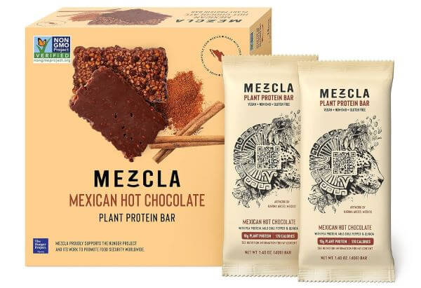 Mezcla Vegan Protein Bars Mexican Chocolate Candy