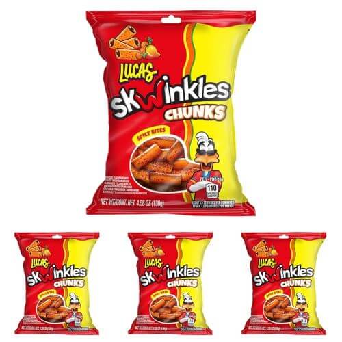 Lucas Skwinkles Sweet & Sour Candy Chunk Mango Flavored with Tamarind Filling
