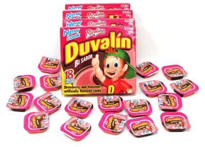 Duvalin Strawberry and Hazelnut Flavored Candy